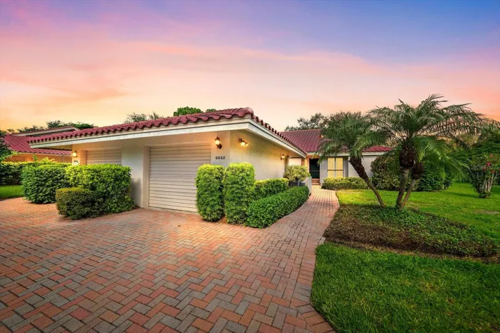Twilight photo of house