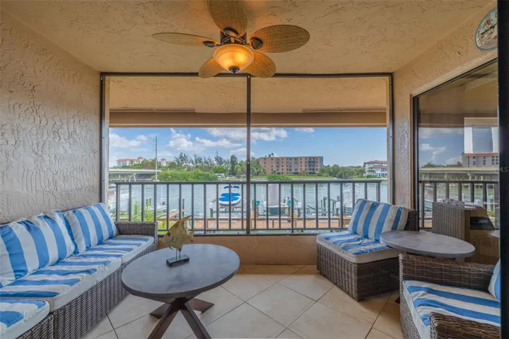 Screened Porch with Waterfront Views