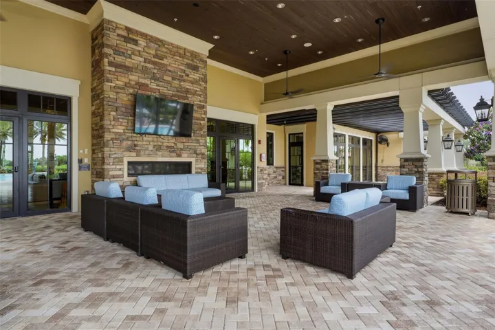 Clubhouse patio