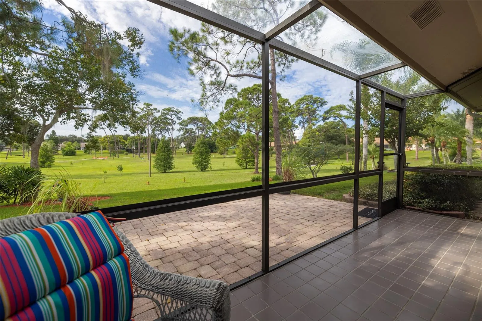 Screened lanai