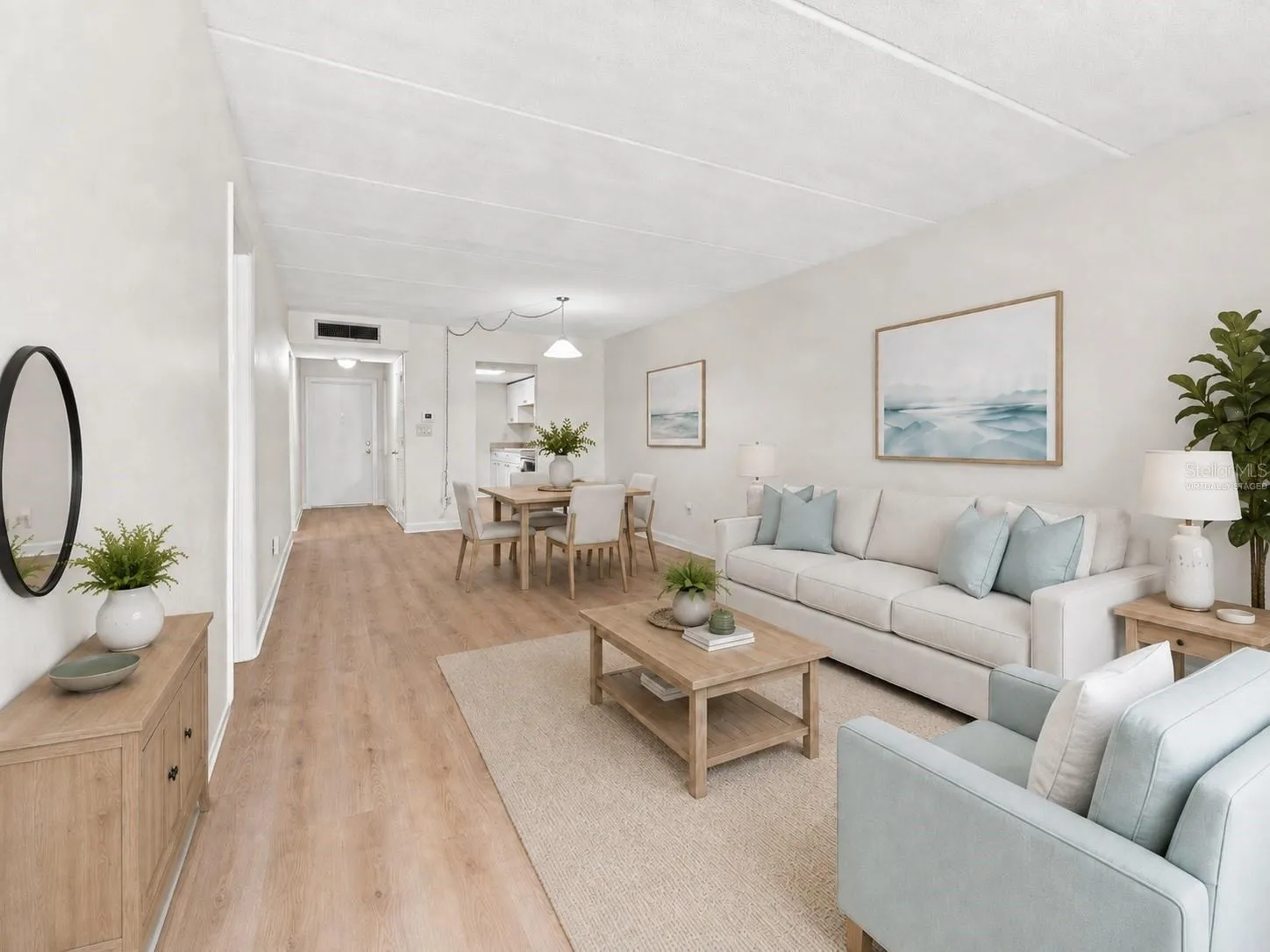Living/Dining  - Virtually Staged