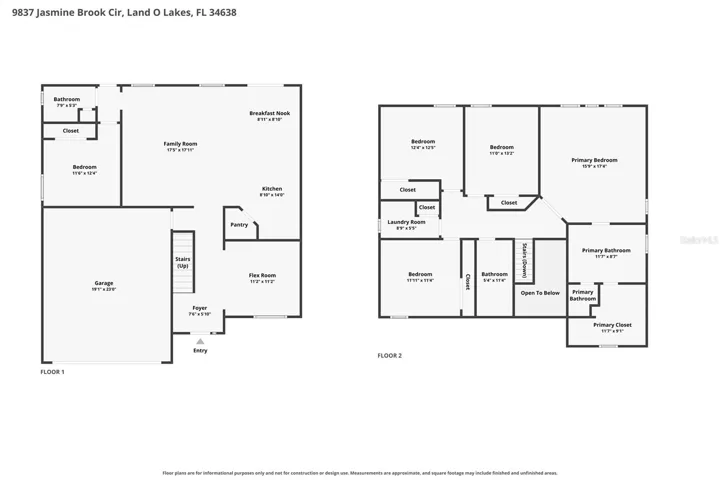 Floor Plan - 9837 Jasmine Brook Circle