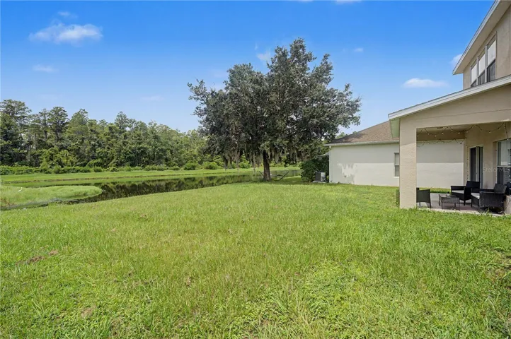Backyard Overlooking Pond - 9837 Jasmine Brook Circle