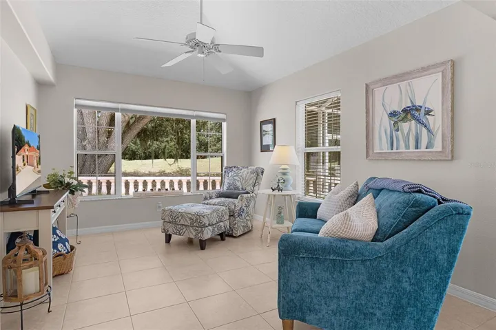 Fanily Room Overlooking Golf Course