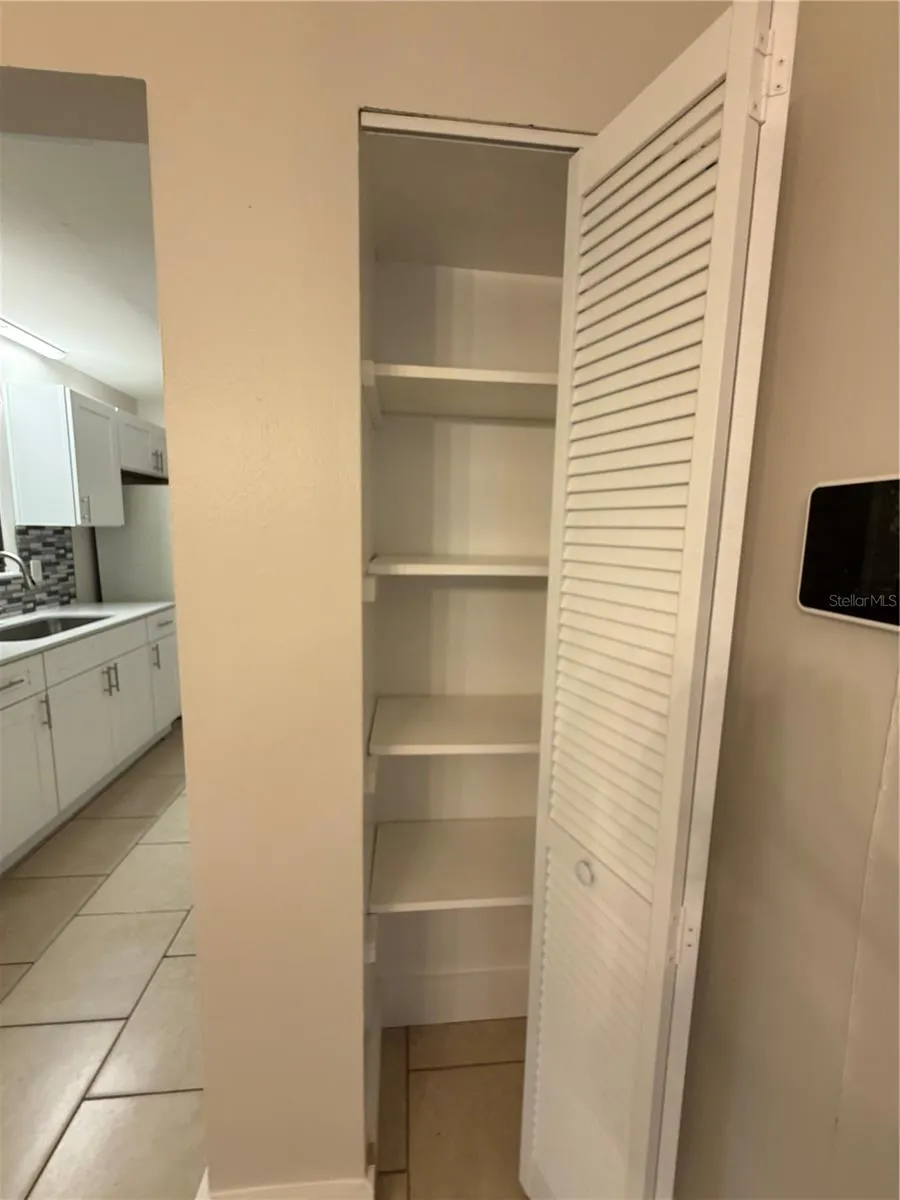 Storage Closet Door Interior in Living Room