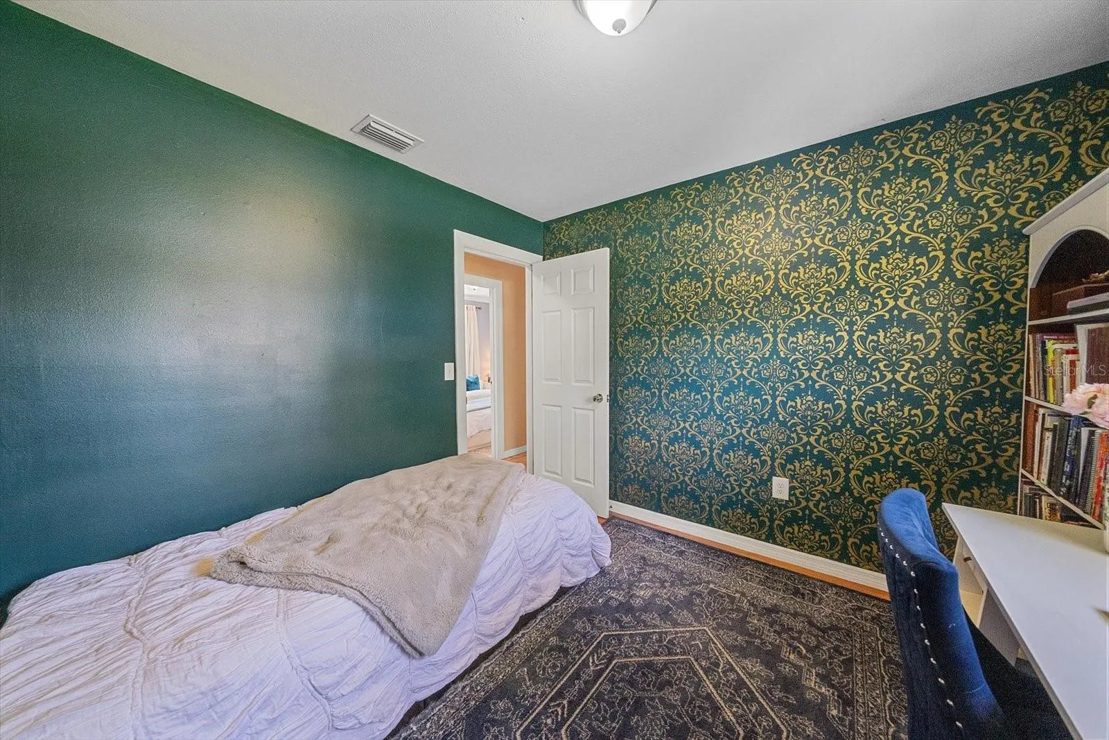 Custom Stenciled Wall Feature