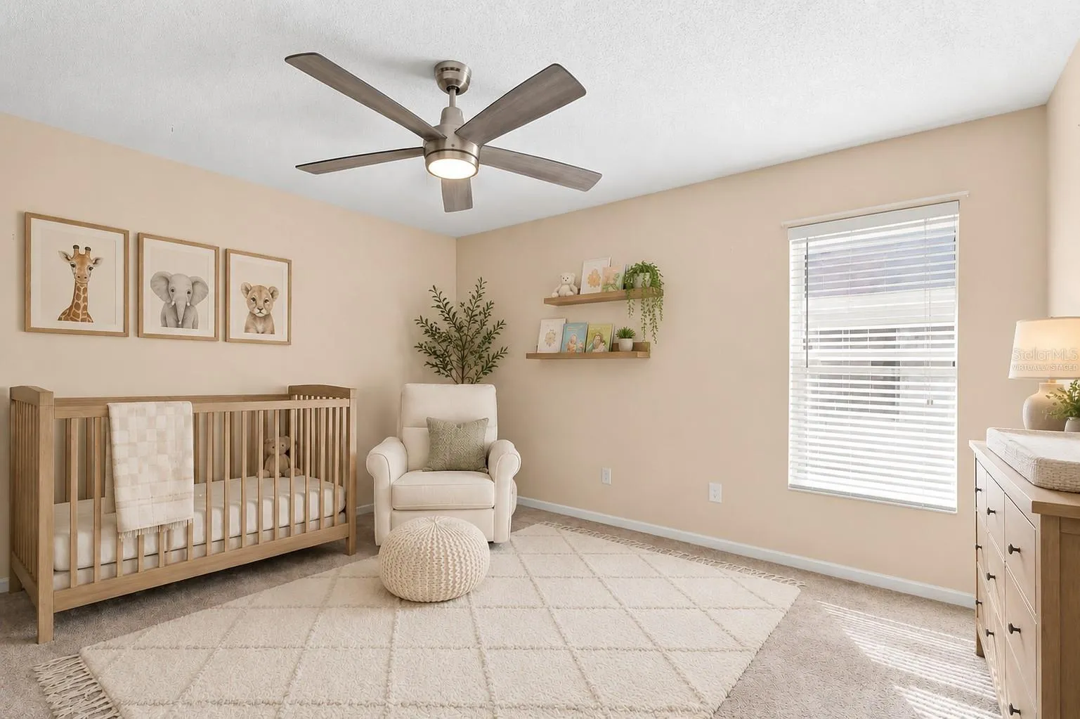 Virtually staged guest bedroom 2