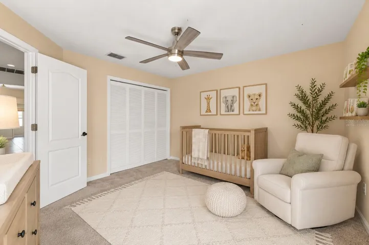 Virtually staged guest bedroom 2