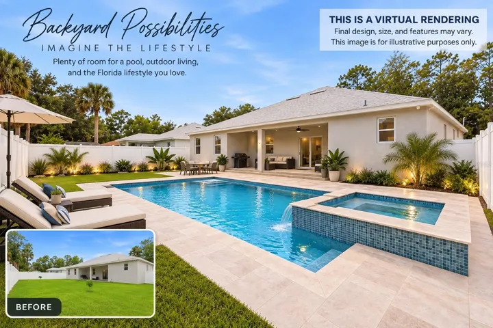 Virtual pool rendering