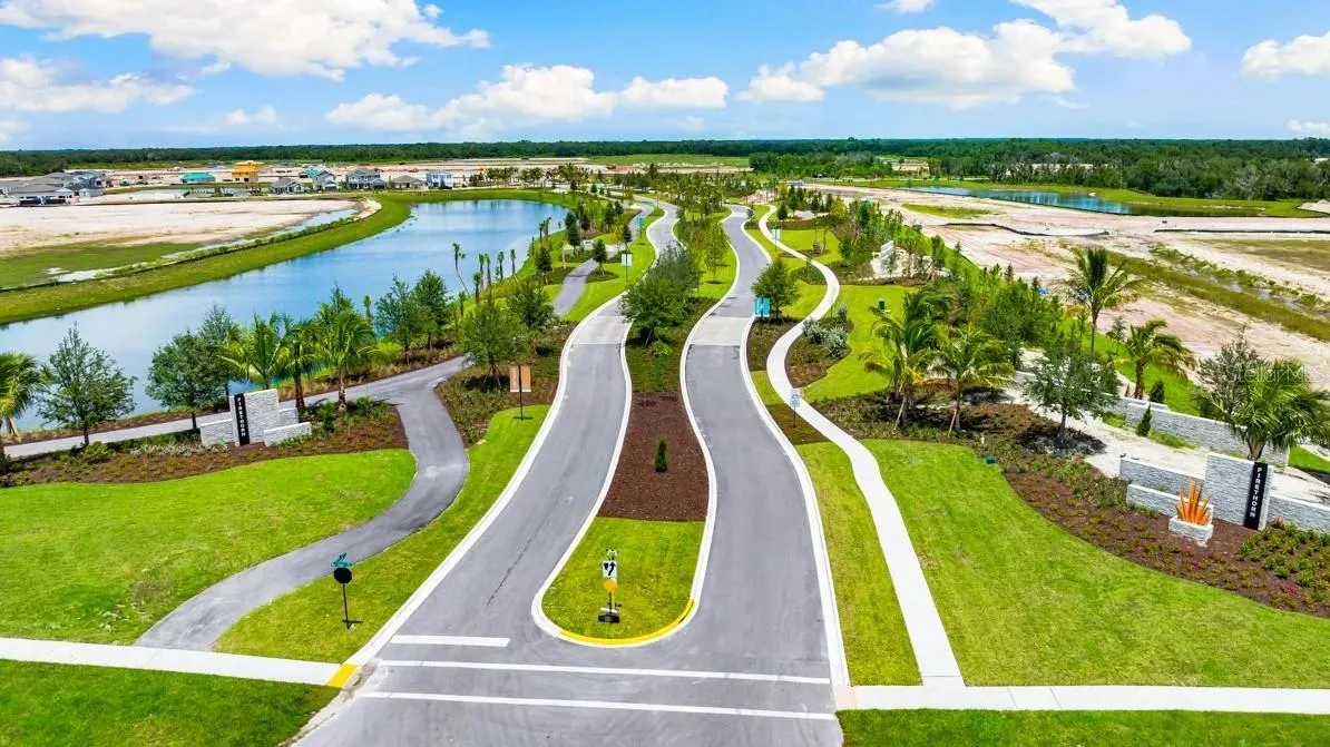 The Towns at Firethorn Community Entrance