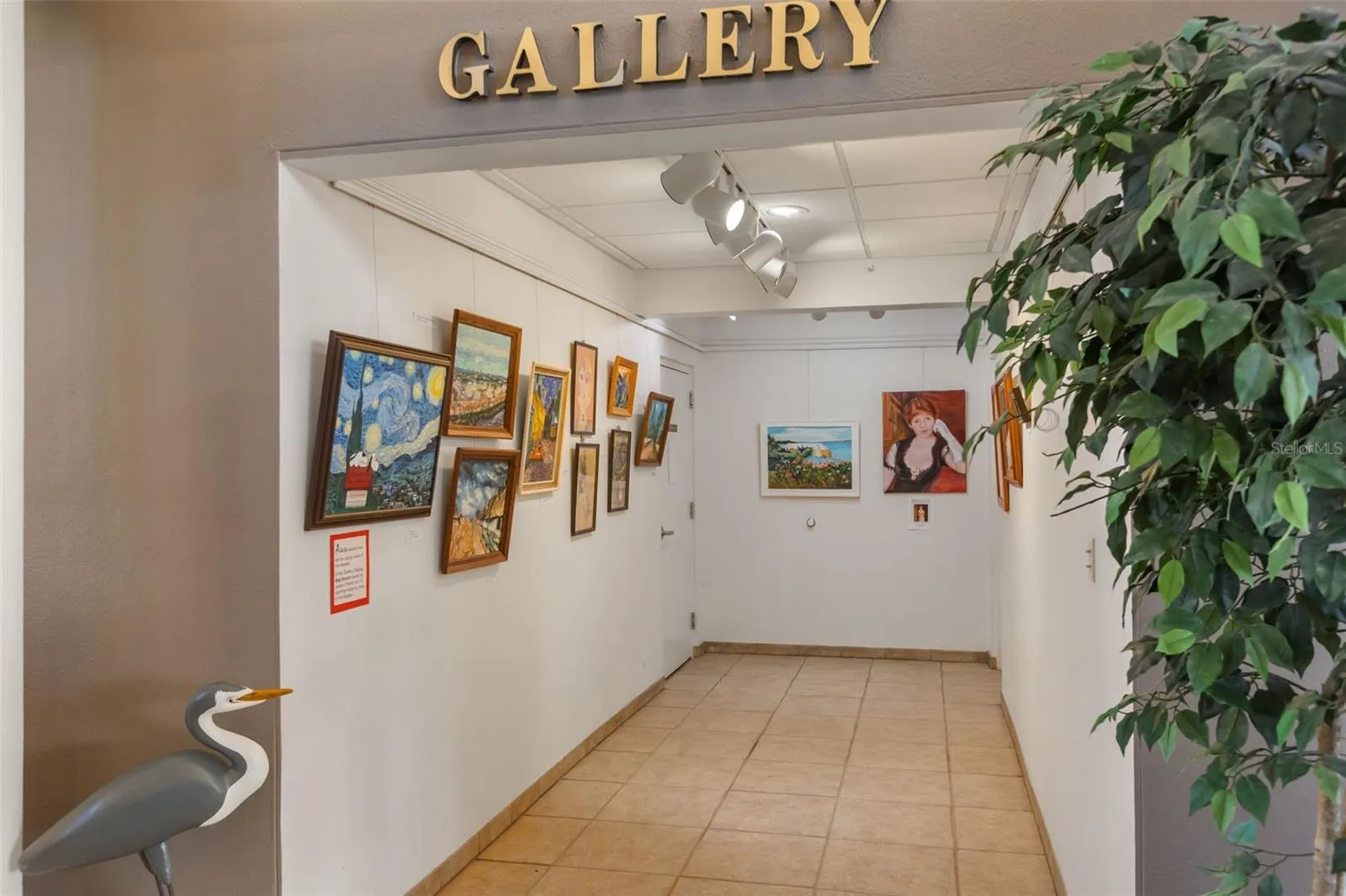 Art gallery at Clubhouse