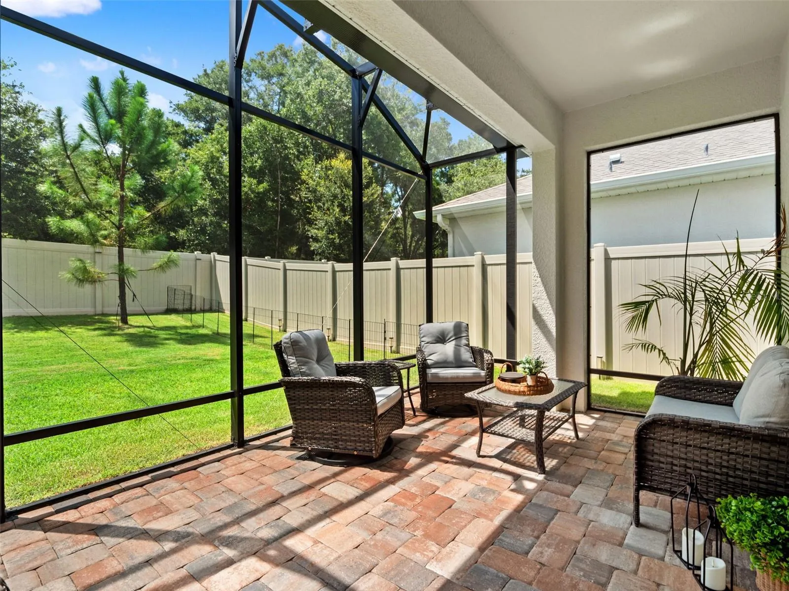 Covered lanai.