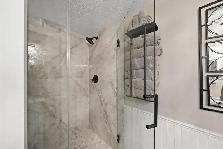 Shower in second bathroom