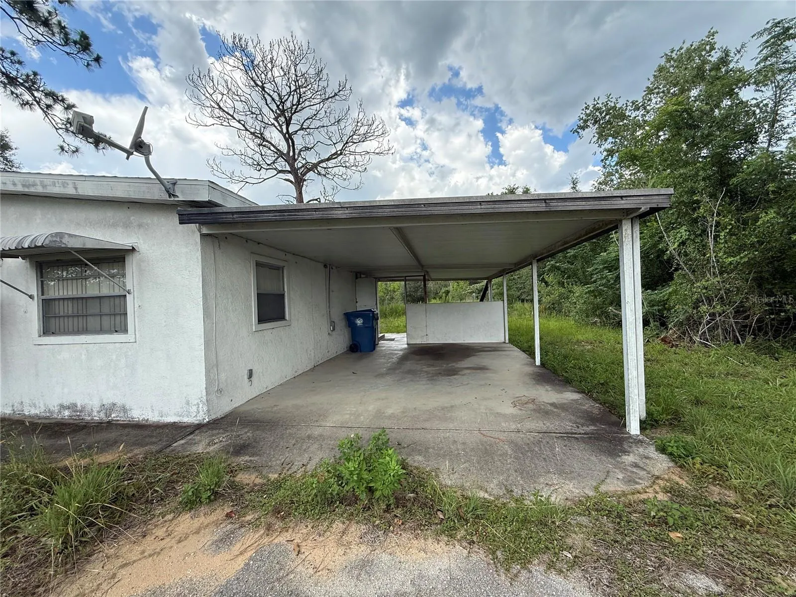 Side of the property
