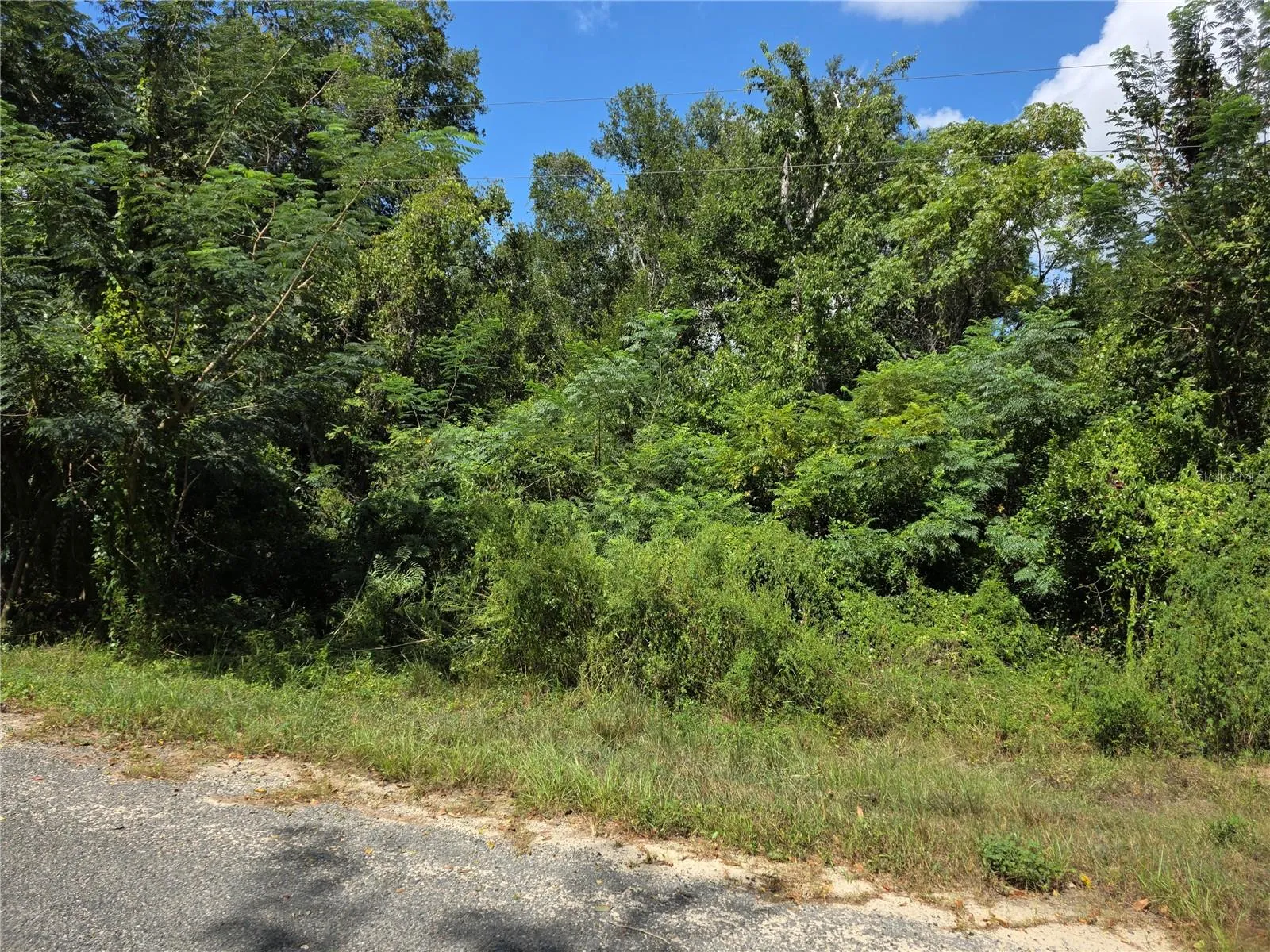The left side of the property