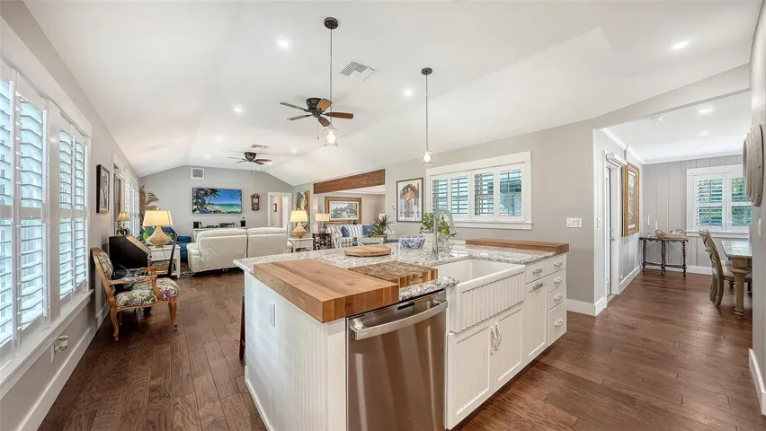 Open concept Kitchen and Living Room