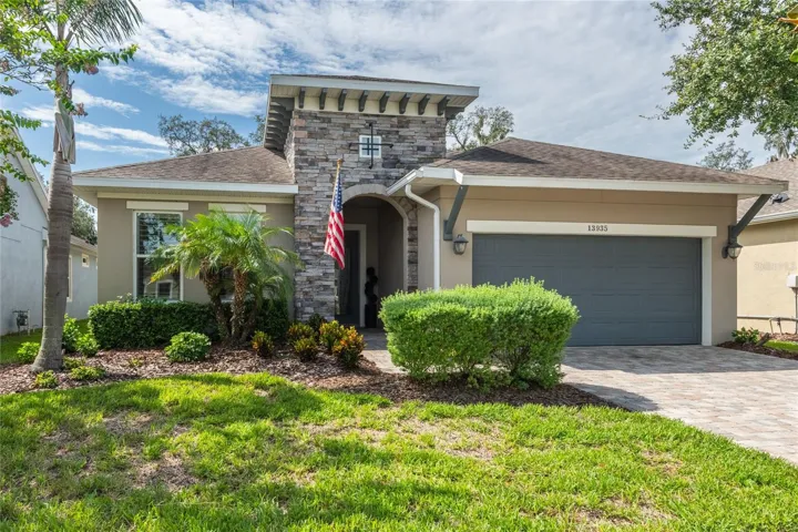 Stunning 2 bedroom, 2.5 Bath home with a designated office in the Prestigious Gated 55+ Encore at Community of Fishhawk Ranch West.