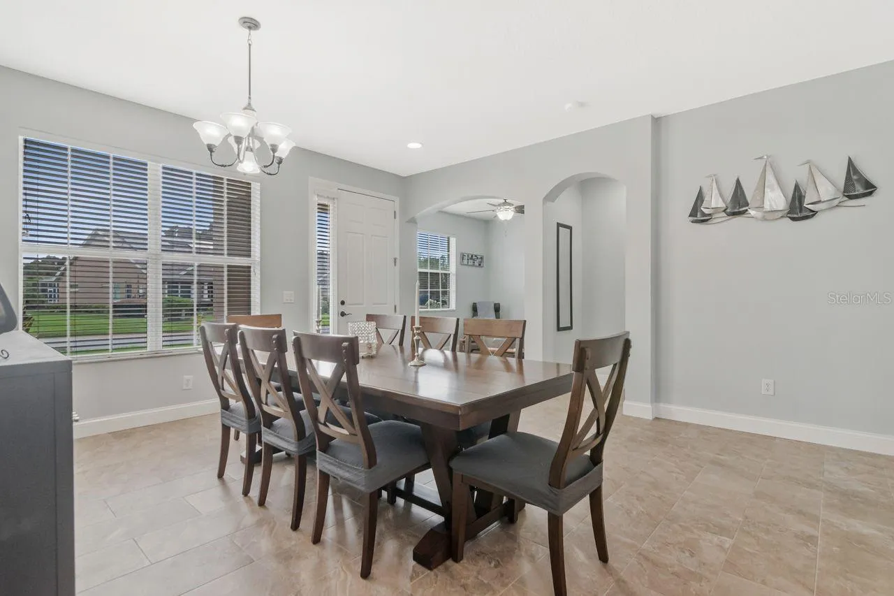 Formal Diningroom with Built In Buffet