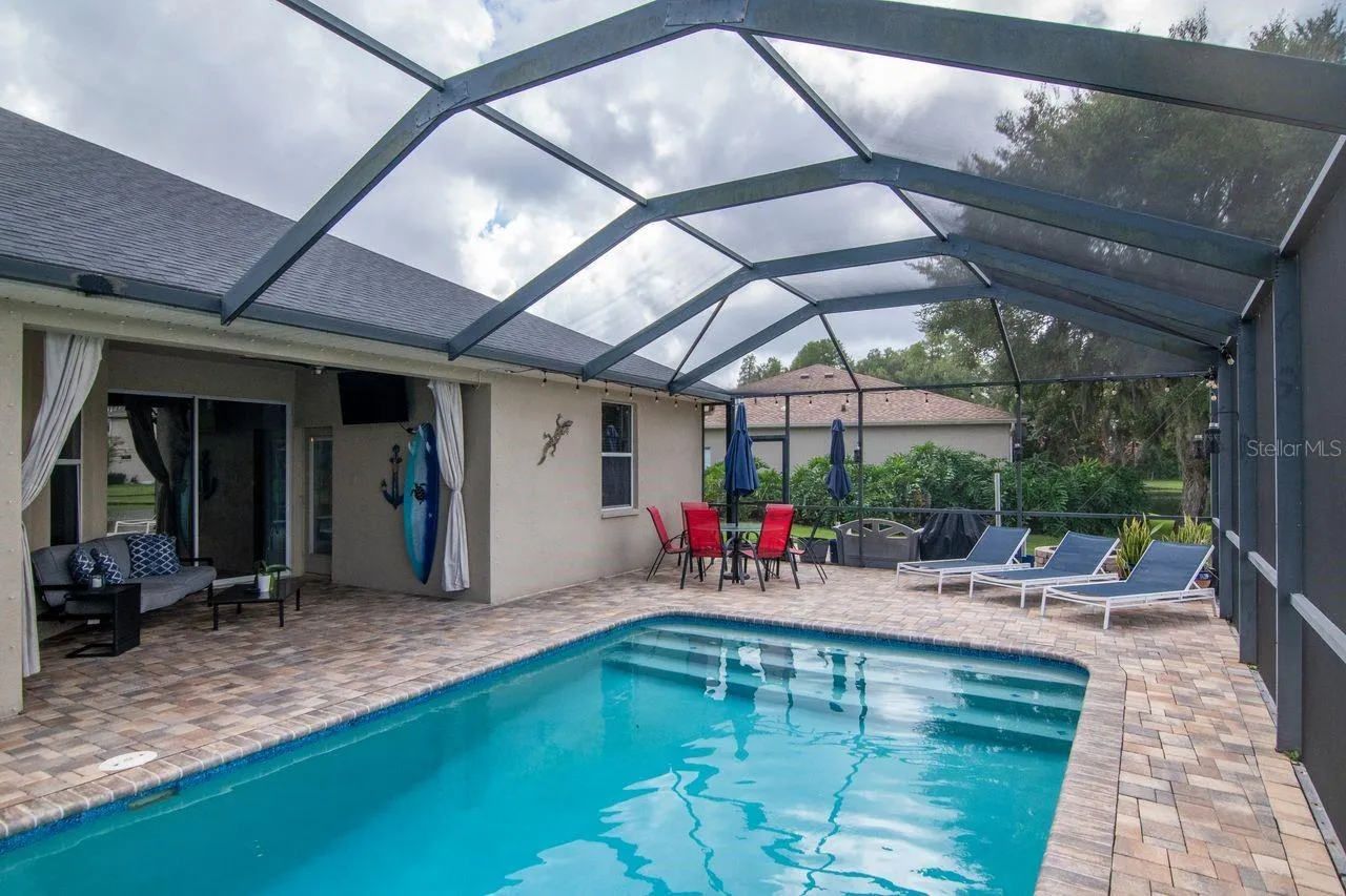 Oversized Volleyball Style Pool - perfect for laps, floating, and relaxing.