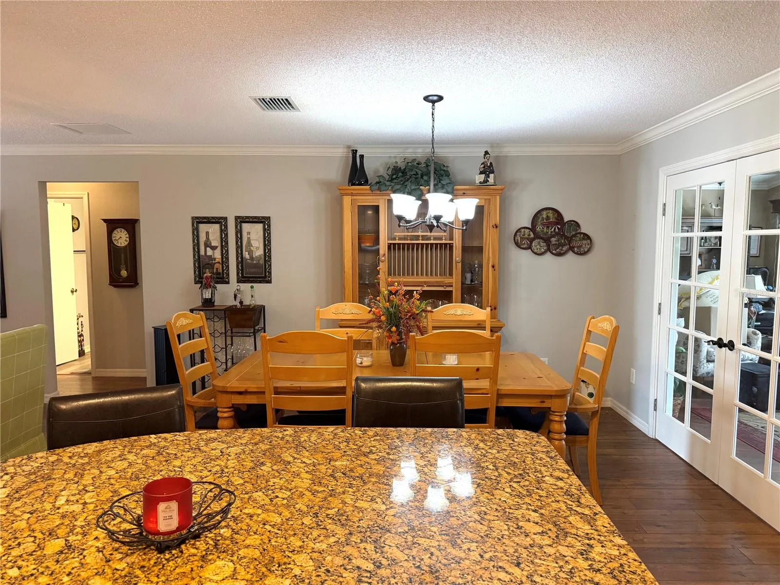 Dinning Room looking across the Kitchen Island
