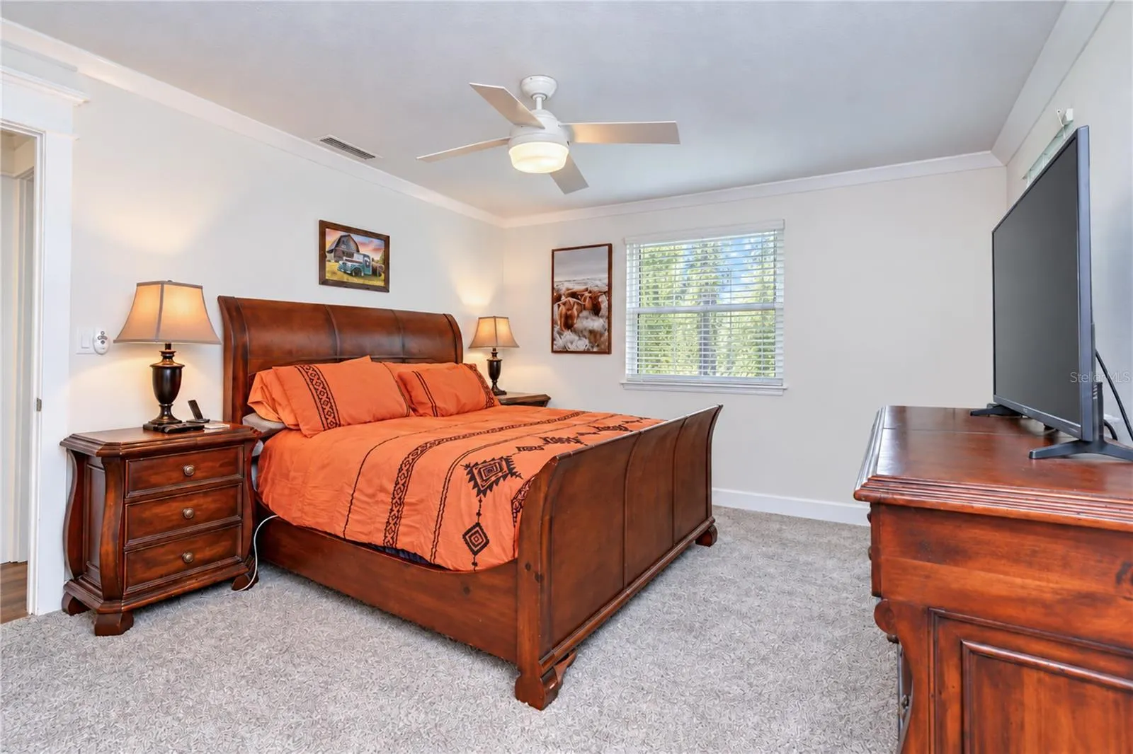 Spacious owner's retreat offers a peaceful place to unwind