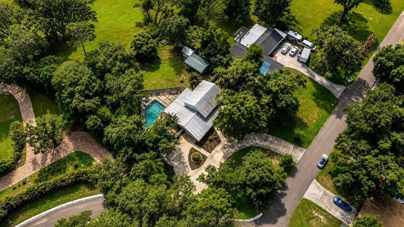 More than half an acre creates a peaceful retreat while remaining close to everything