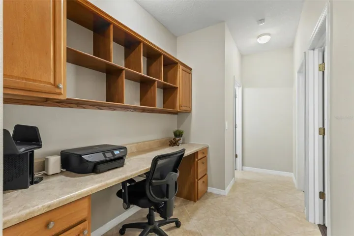 Built In Desk Space Near Secondary Rooms