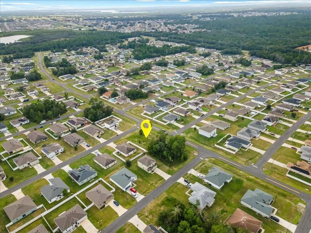Aerial View Showing Property Location and Surrounding Neighborhood