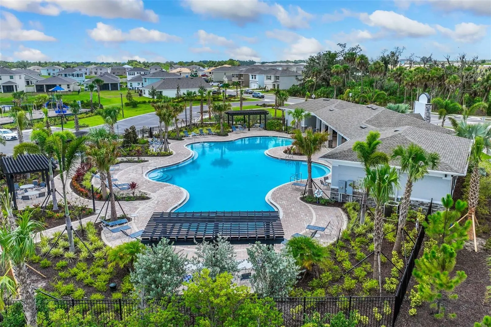 AERIAL VIEW OF POOL
