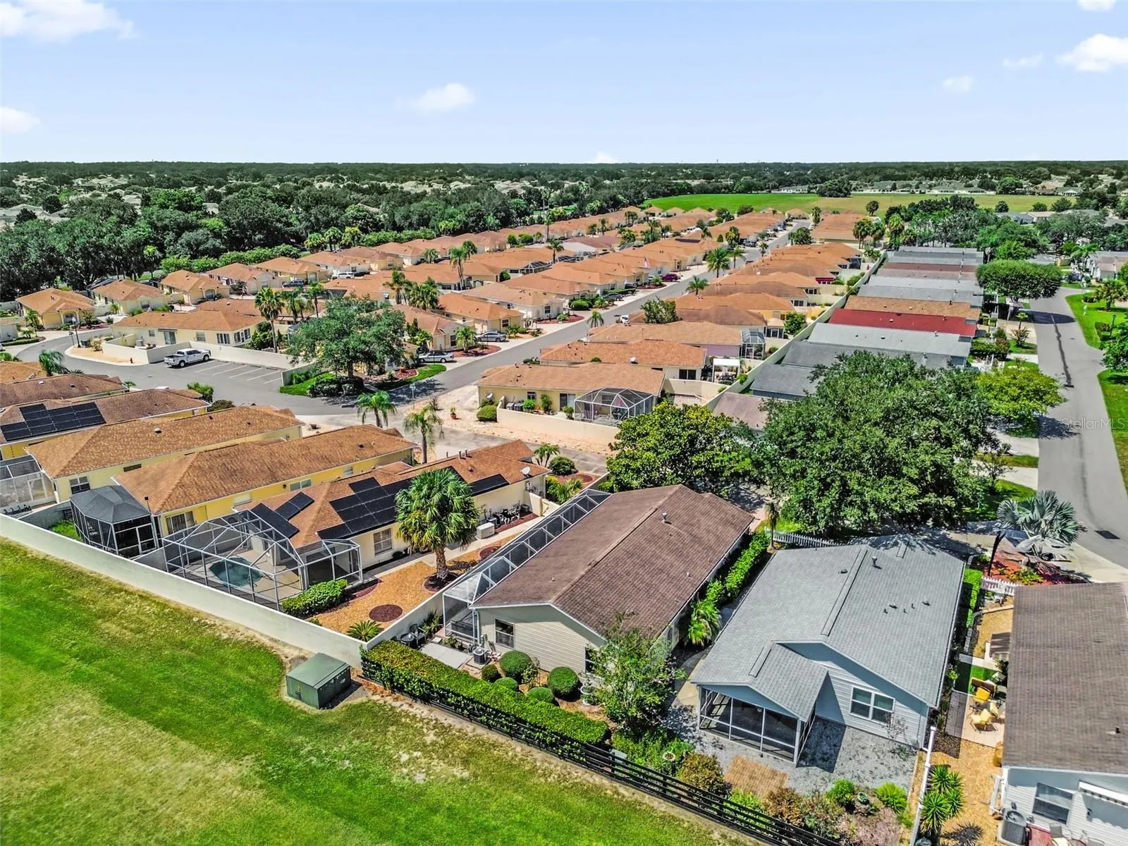 Drone shot showing area