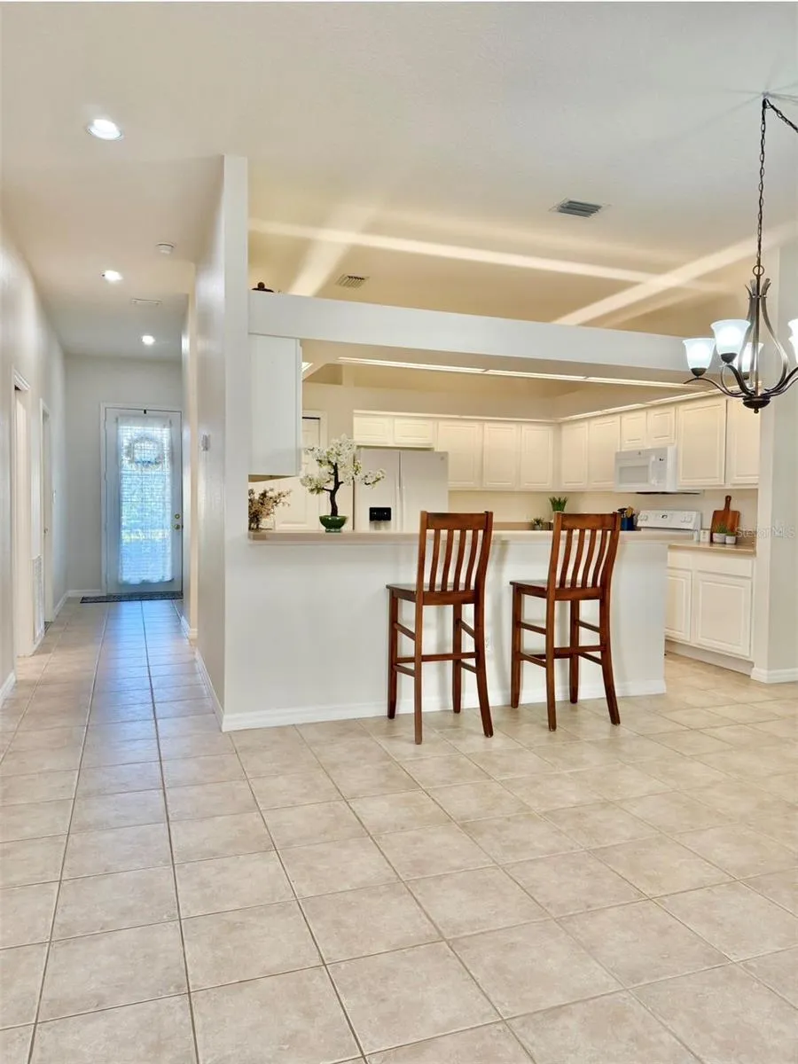 A view looking back towards the front entryway.
