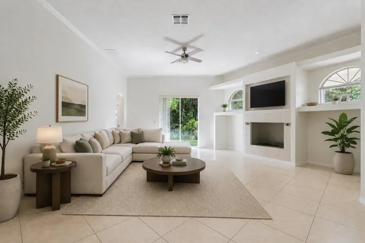 Virtually Staged - Family Room