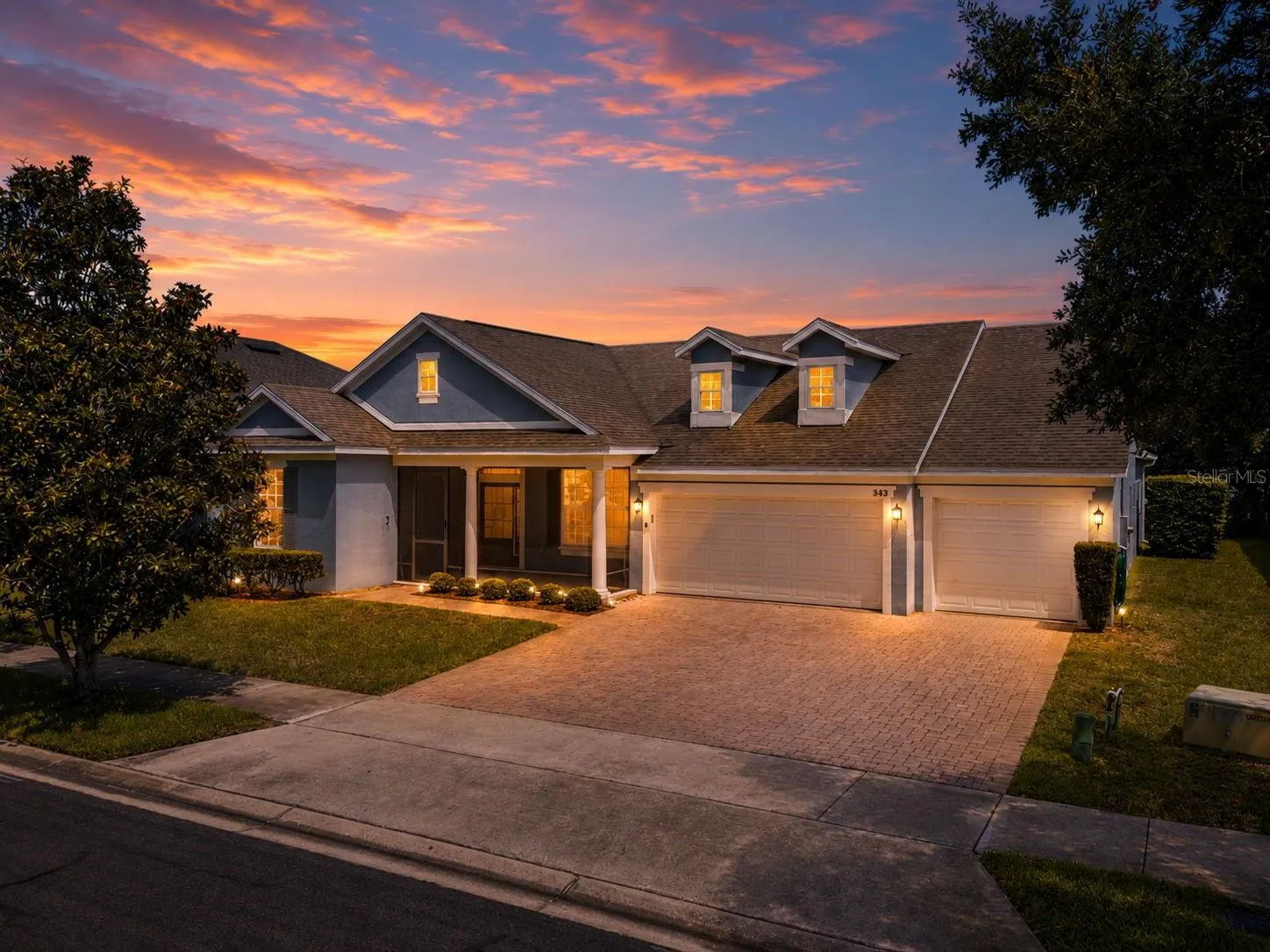 3 car garage