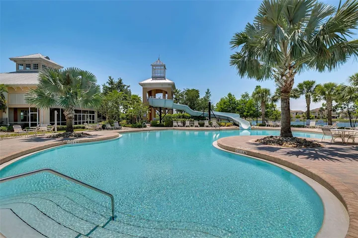 Resort Style Pool with Water Slide