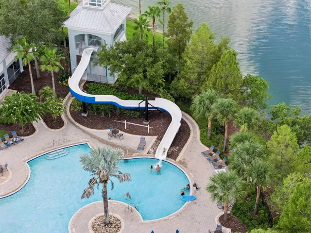 Resort Style Pool with Waterslide