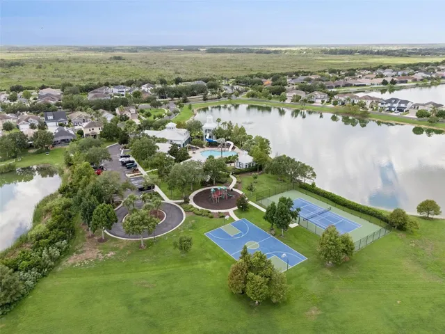 Clubhouse, Pool, Gym, Tennis, Pickle ball, and Playground amenities.