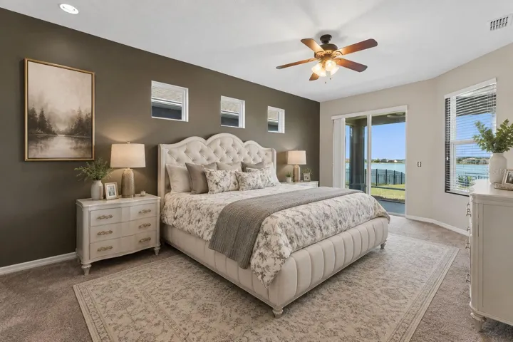 Wake up to views of the lake.