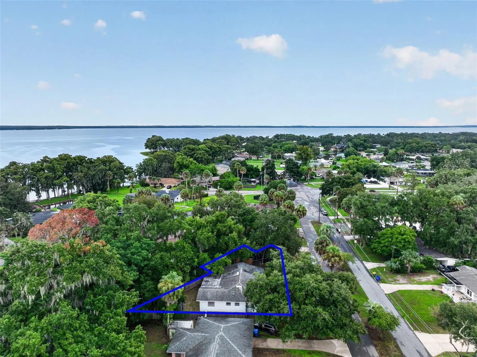 Aerial View Showing the Property Location Within This Established Neighborhood