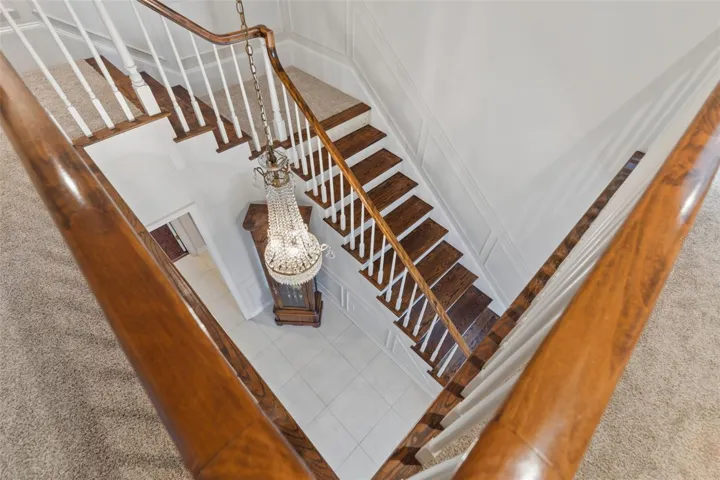 View down to the first floor
