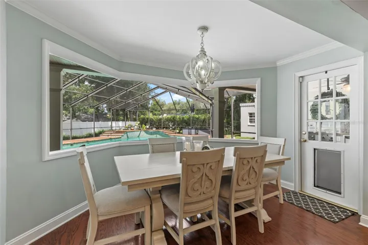 Breakfast Nook with outdoor view