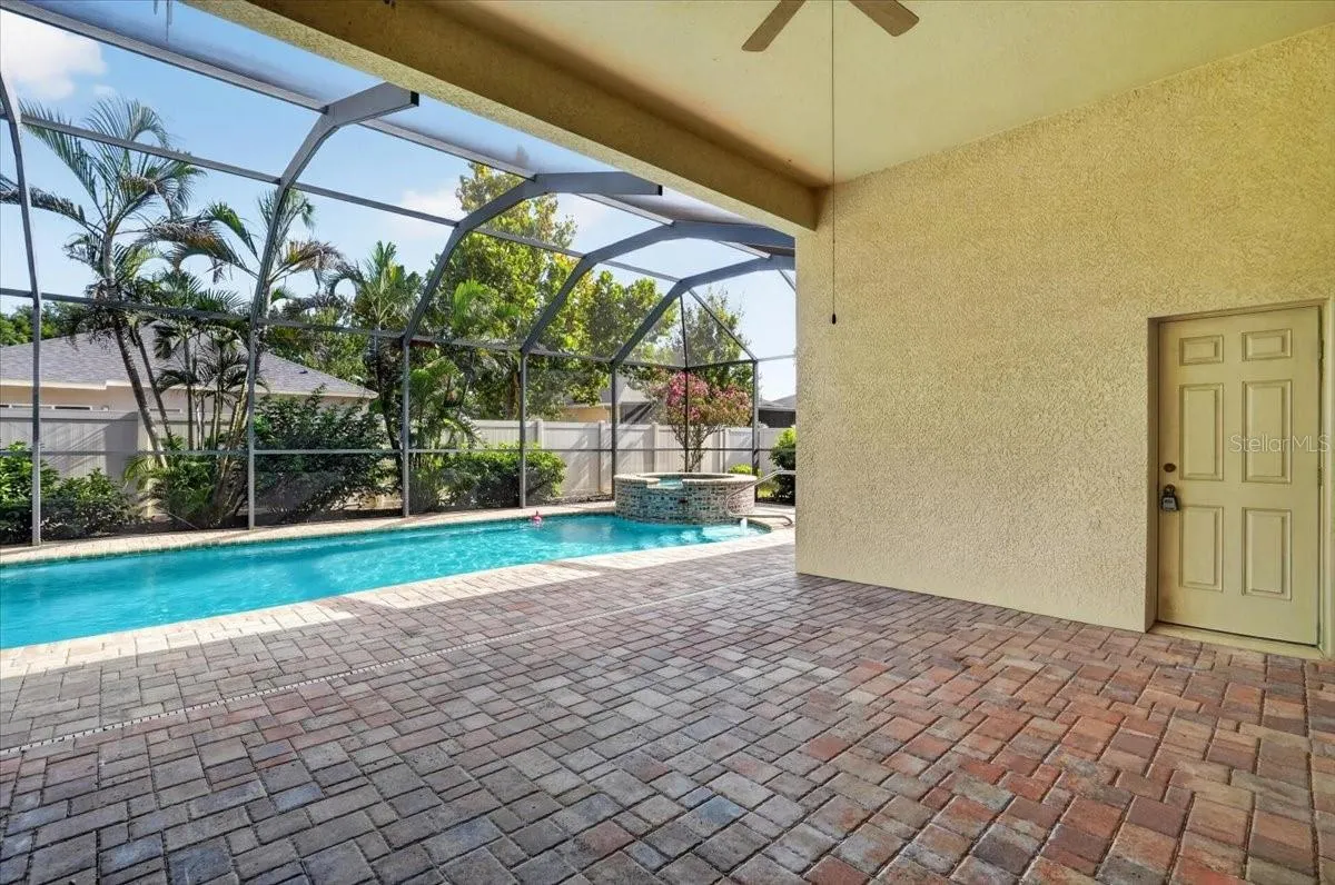 Covered back patio