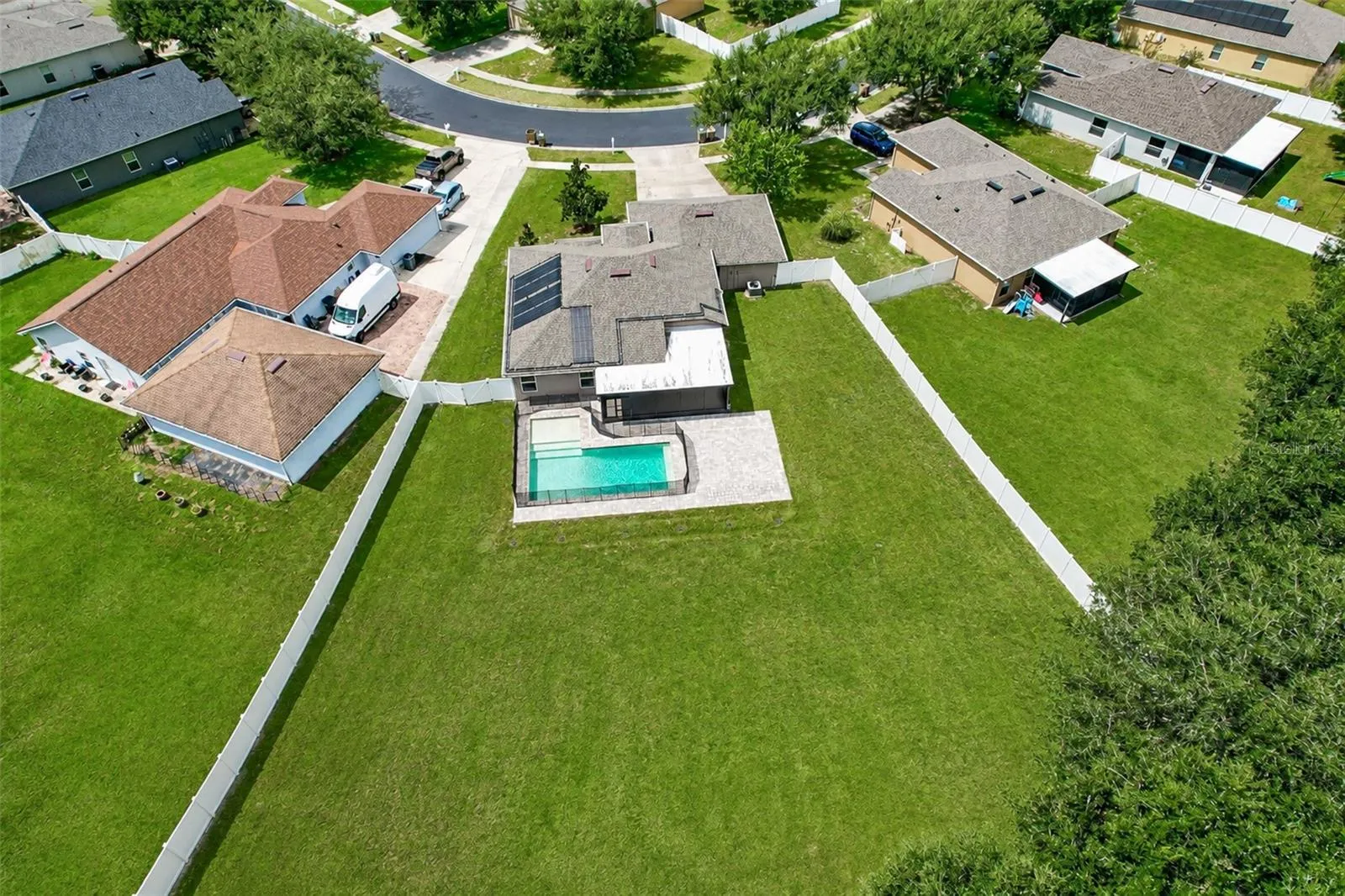 Aerial View - Back Yard