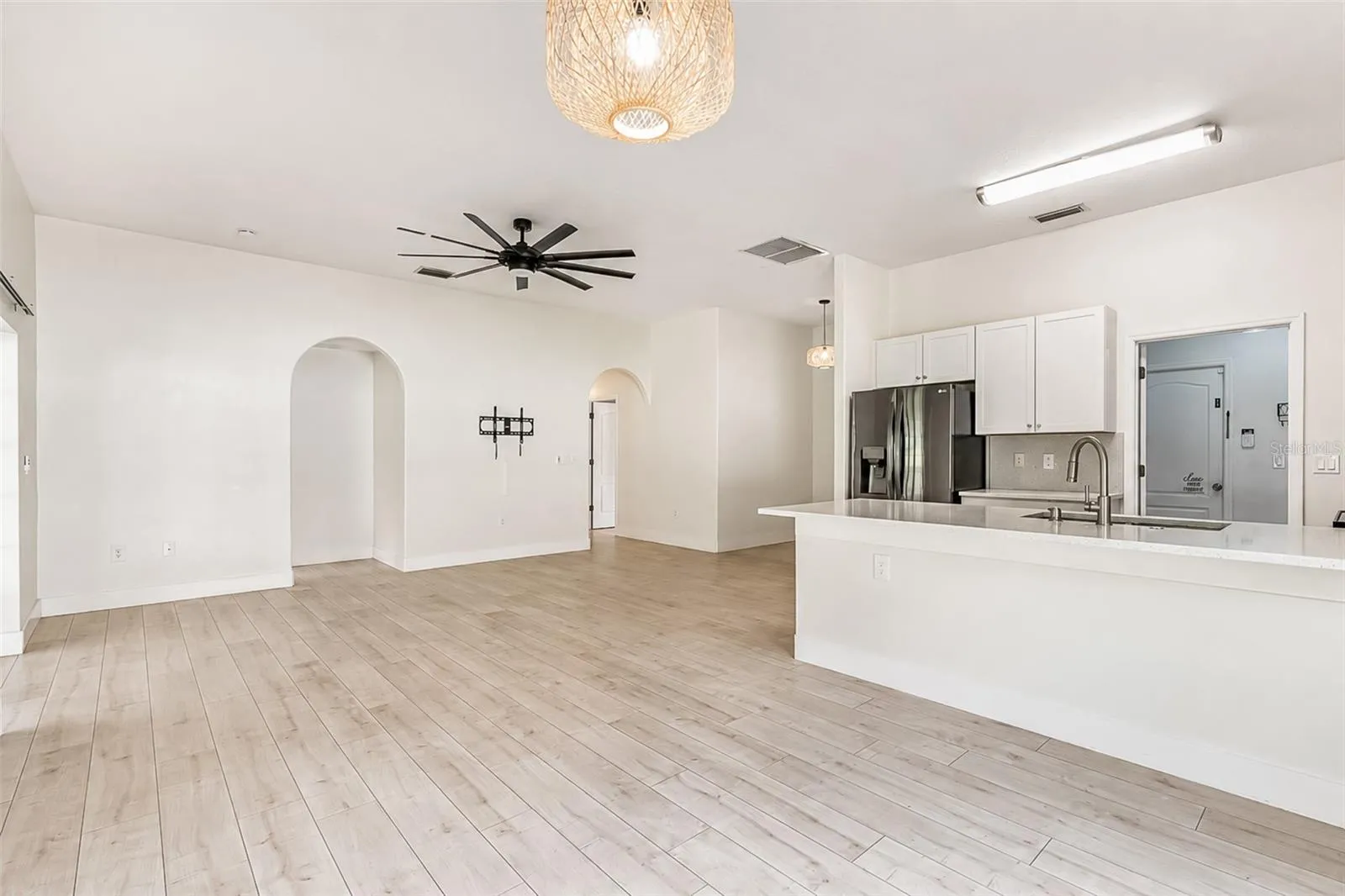 Kitchen, Living, Dining Room