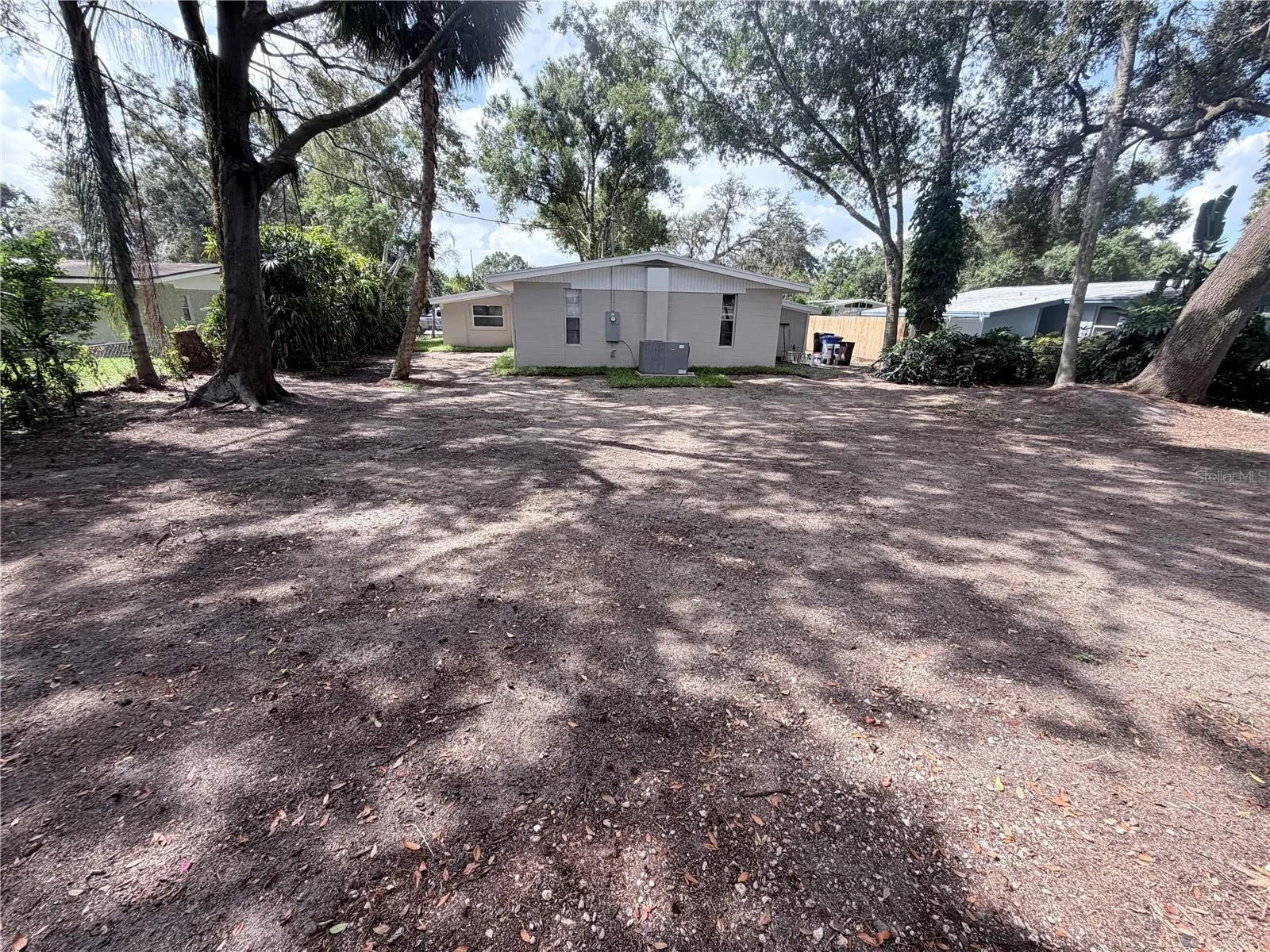 Large yard
