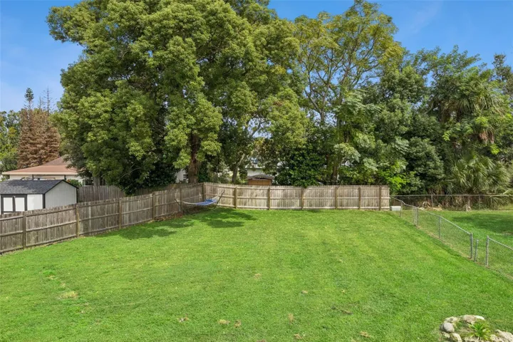 Huge backyard