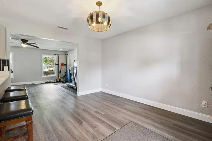 Separate dining room