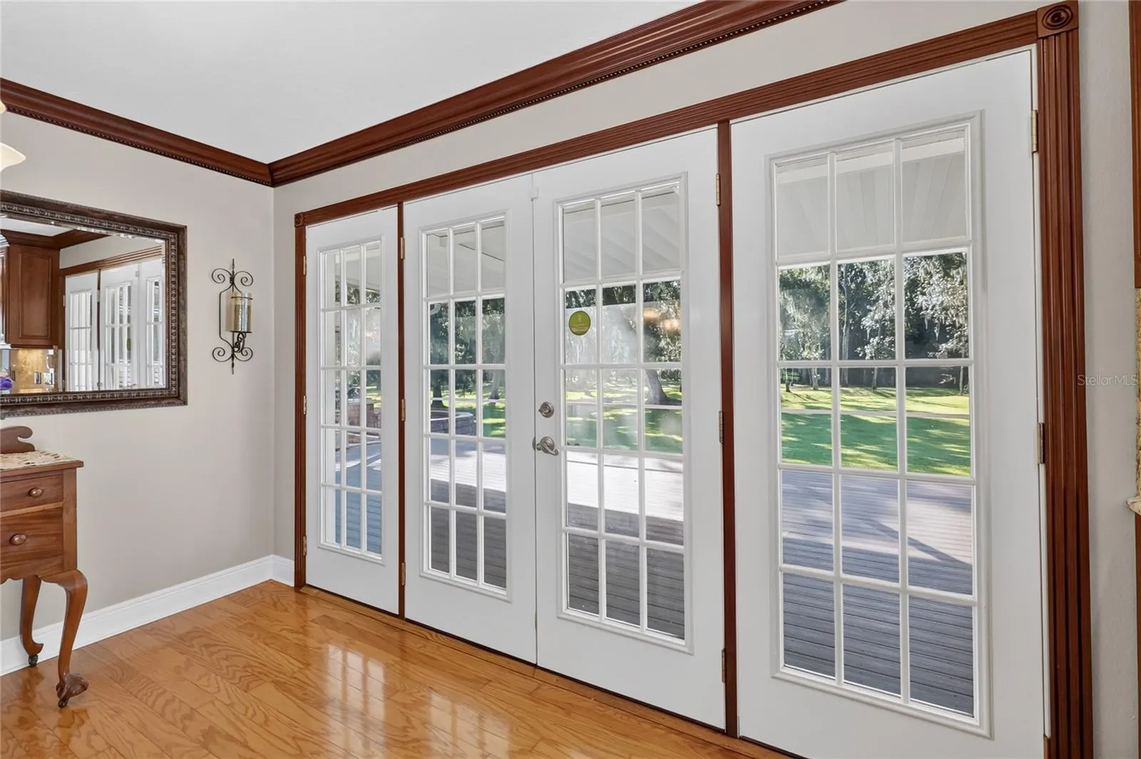 French doors going to back porch