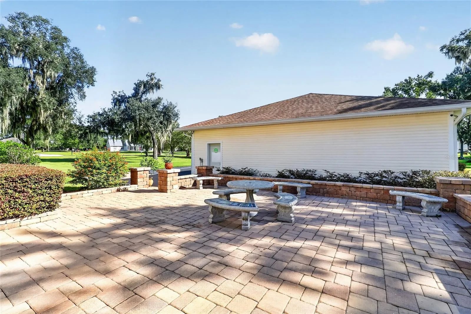 Pavered patio