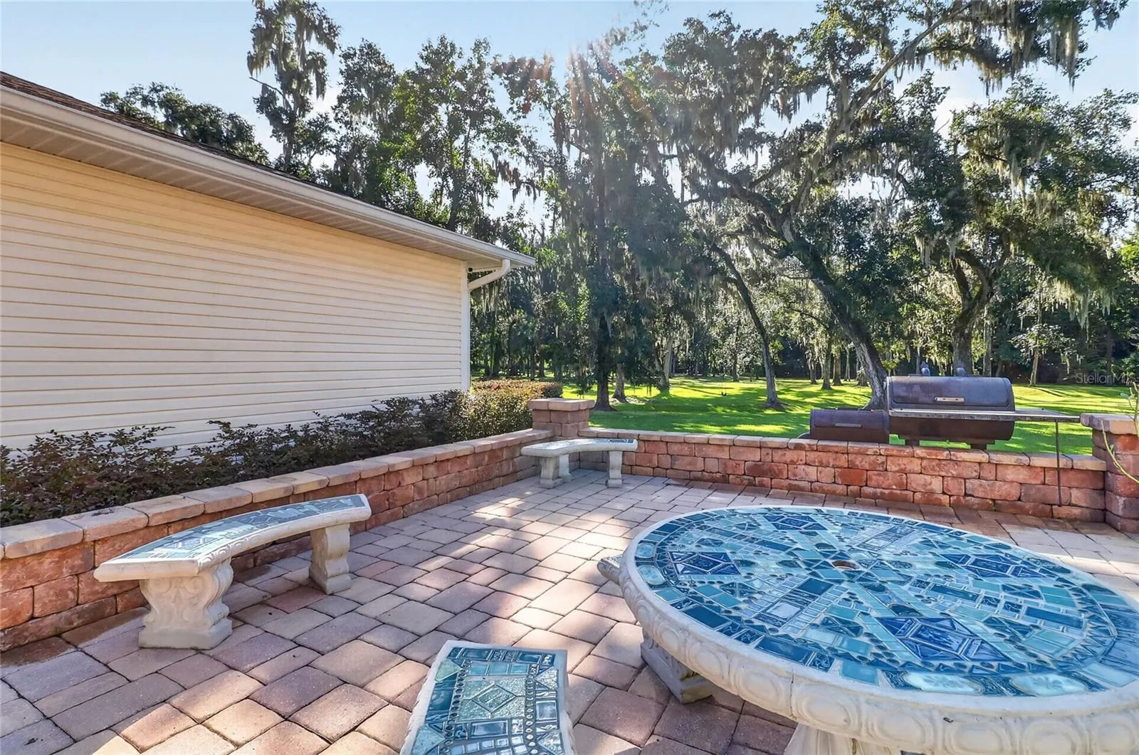 Pavered patio