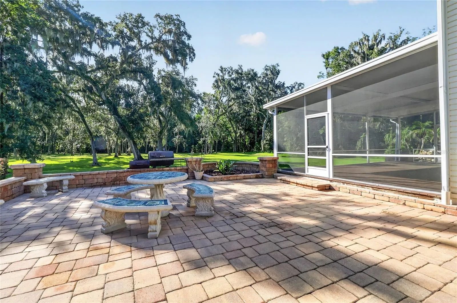 Pavered patio